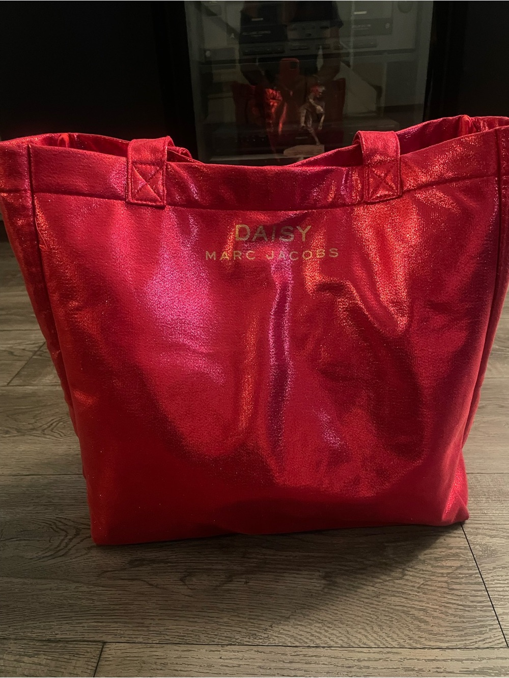 Marc by Marc Jacobs Daisy Metallic Red Tote